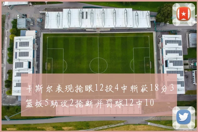 卡斯尔表现抢眼12投4中斩获18分3篮板5助攻2抢断并罚球12中10