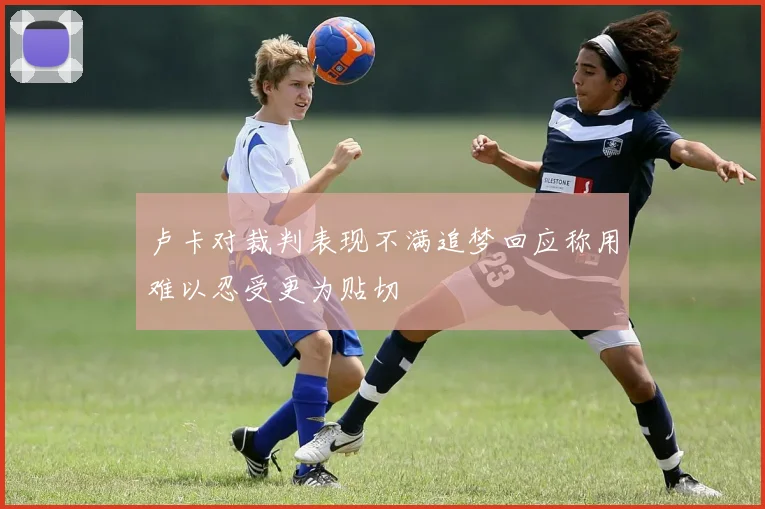 卢卡对裁判表现不满追梦回应称用难以忍受更为贴切